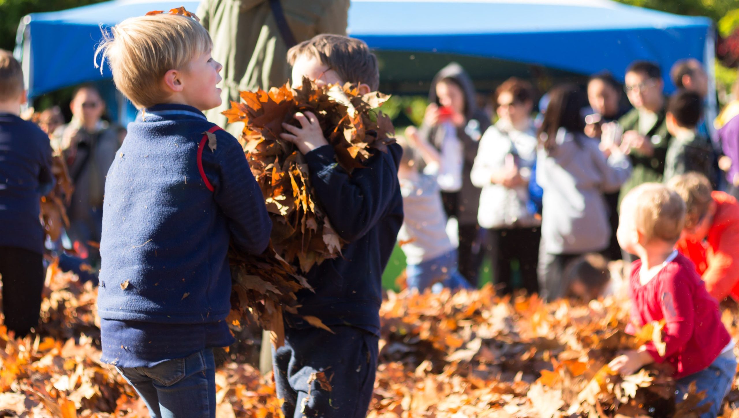 Children playing at UBC Apple Fest
