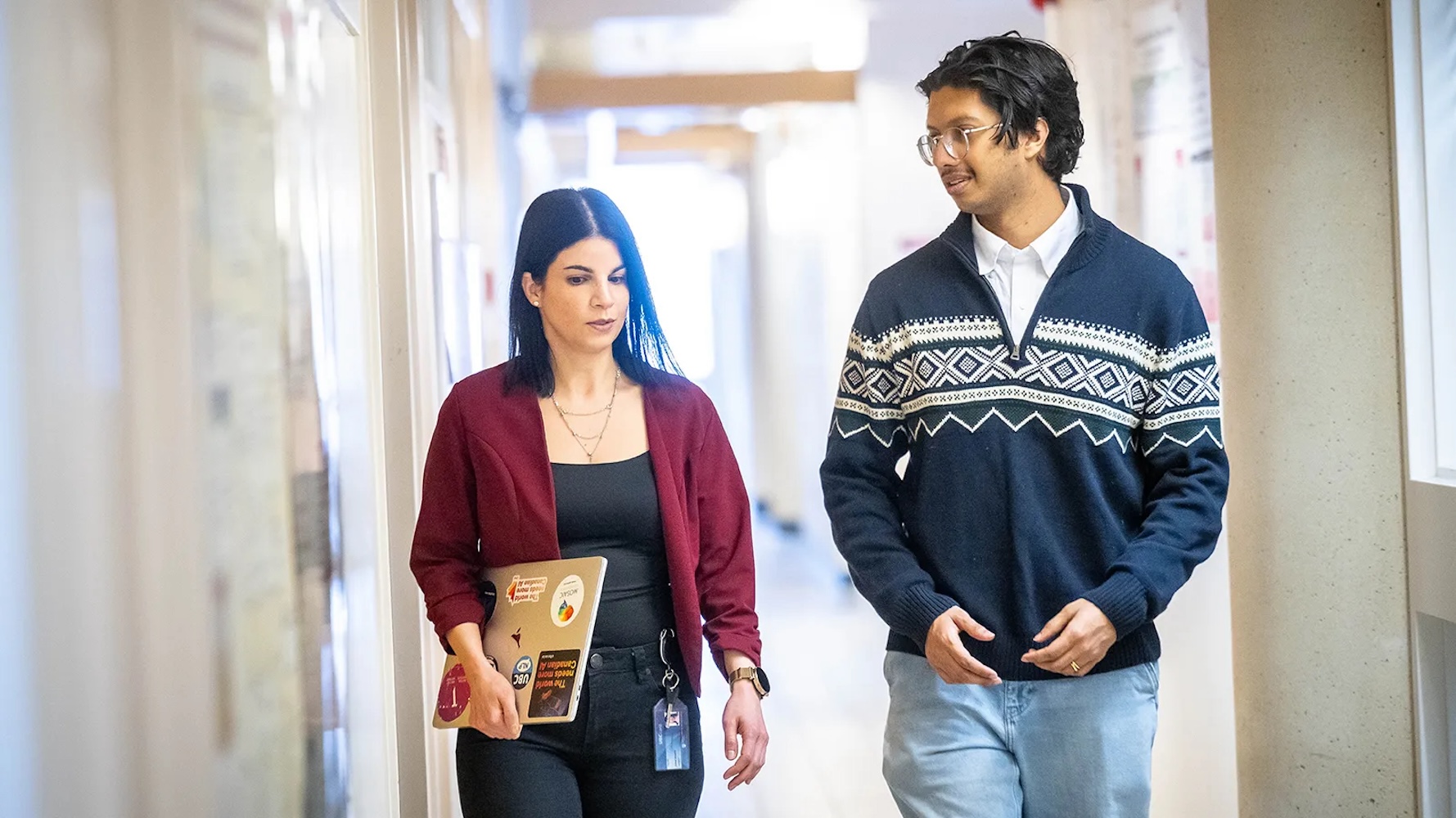Dr. Vered Shwartz (left) and PhD candidate Farhan Samir of UBC’s Natural Language Processing group.
