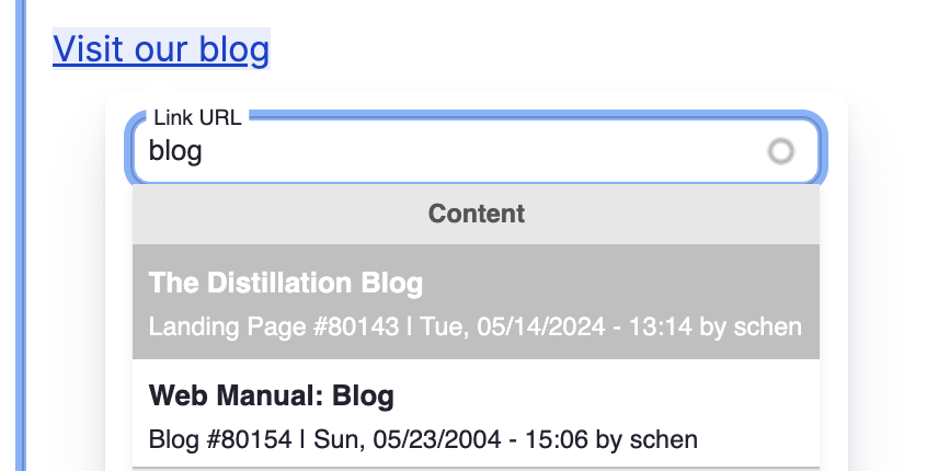 image of our 'link URL' feature