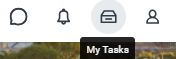 Screenshot of My Tasks button