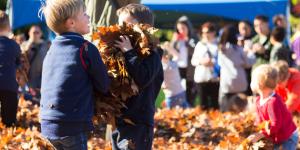 Children playing at UBC Apple Fest