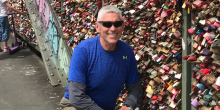 Jeffrey Lott smiles for the camera in Cologne, Germany.