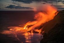 An image of lava from a volcano.