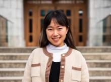 Jenny Zhu, a UBC fourth-year honours physics student